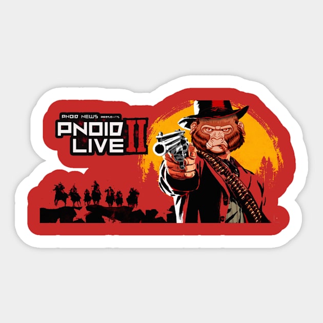 pnoid red dead Sticker by pnoid